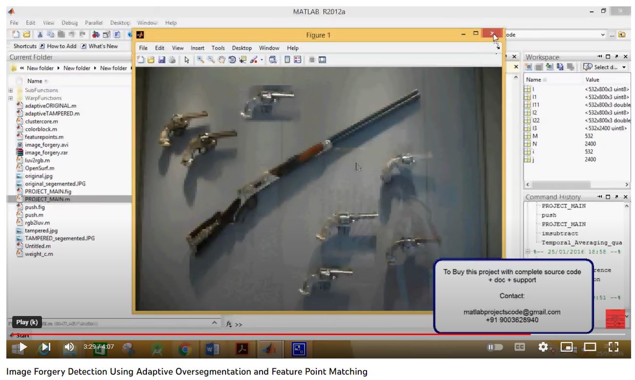 Image Forgery Detection using Adaptive Over Segmentation and Feature Point Matching project simulation thumbnail for Signal Processing and AI Engineering