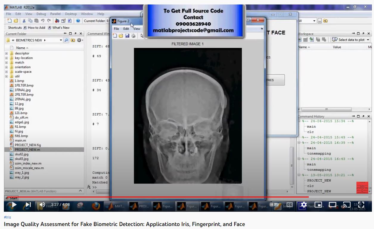 Image Quality Assessment for Fake Biometric Detection_Applicationto Iris, Fingerprint, and Face project thumbnail image