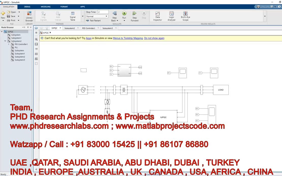 Improved Controller For The Dual Topology Of The Unified Power Quality Conditioner Iupqc __ Matlab project simulation thumbnail for Renewable Energy Engineering