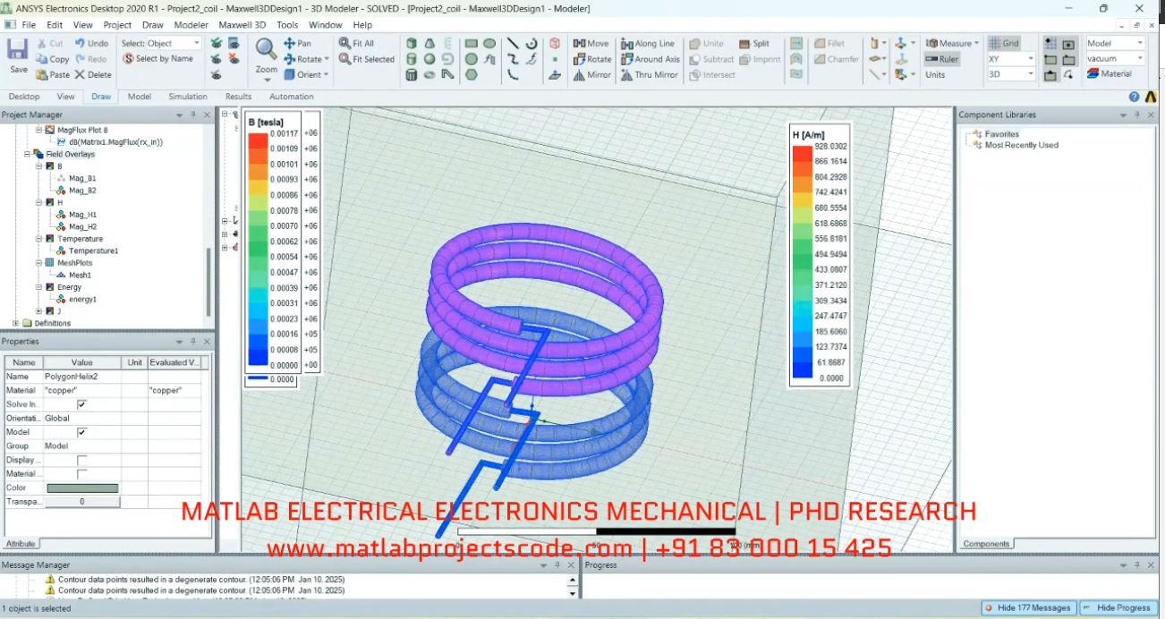 Inductive Coupling Electromagnetics_Ansys Maxwell project simulation thumbnail for Electromagnetics and RF Engineering