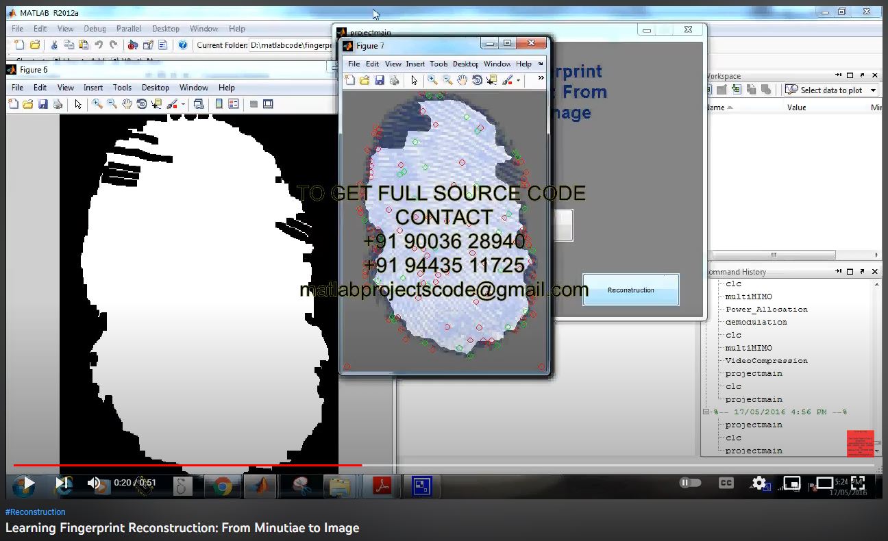 Learning Fingerprint Reconstruction_ from Minutiae to Image project simulation thumbnail for Signal Processing and AI Engineering