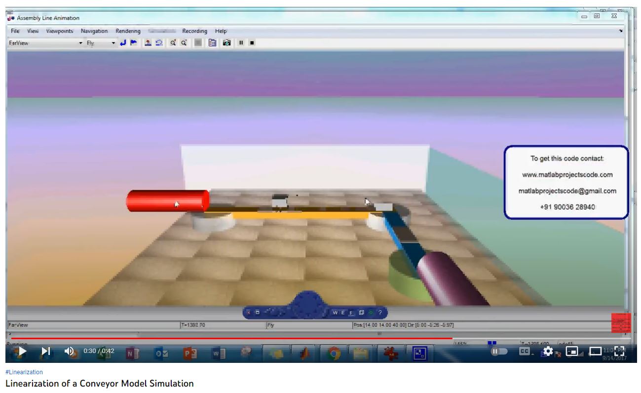 Linearization of a Conveyor Model Simulation project simulation thumbnail for Mechanical, EV and Mechatronics Engineering