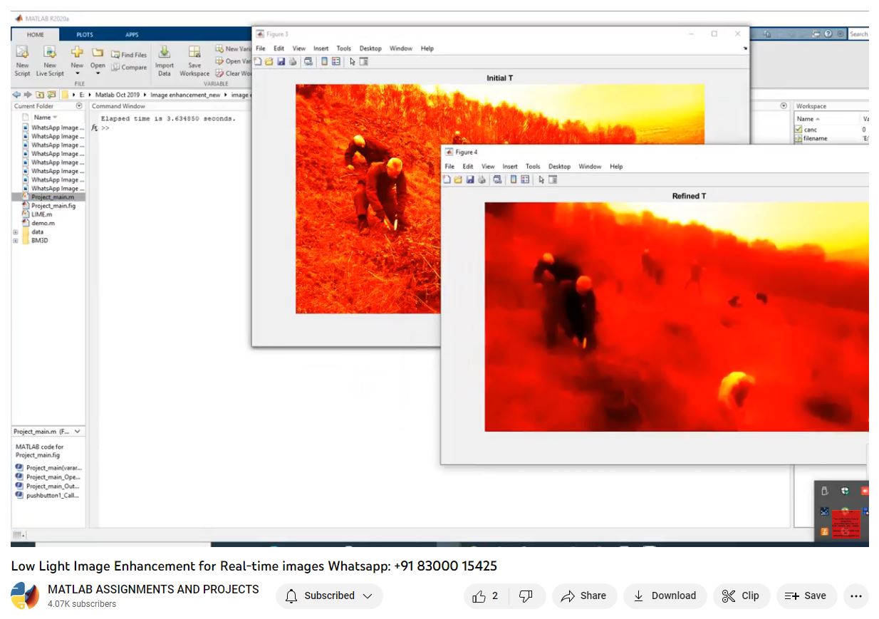 Low Light Image Enhancement For Real-Time Images-Matlab Simulink-Electrical Assignments-Projects-Phd Research project simulation thumbnail for Signal Processing and AI Engineering