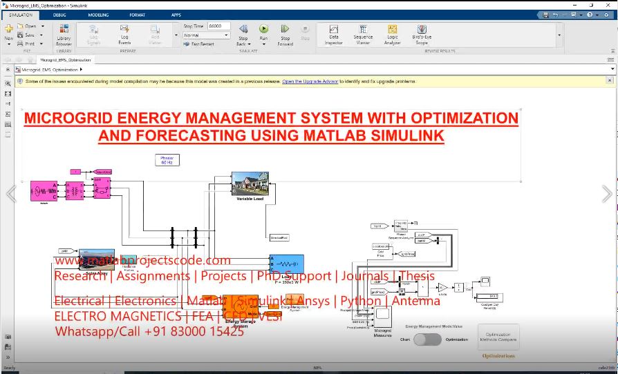 Microgrid Energy Management System With Optimization And Forecasting Using Matlab Simulink project simulation thumbnail for Renewable Energy Engineering