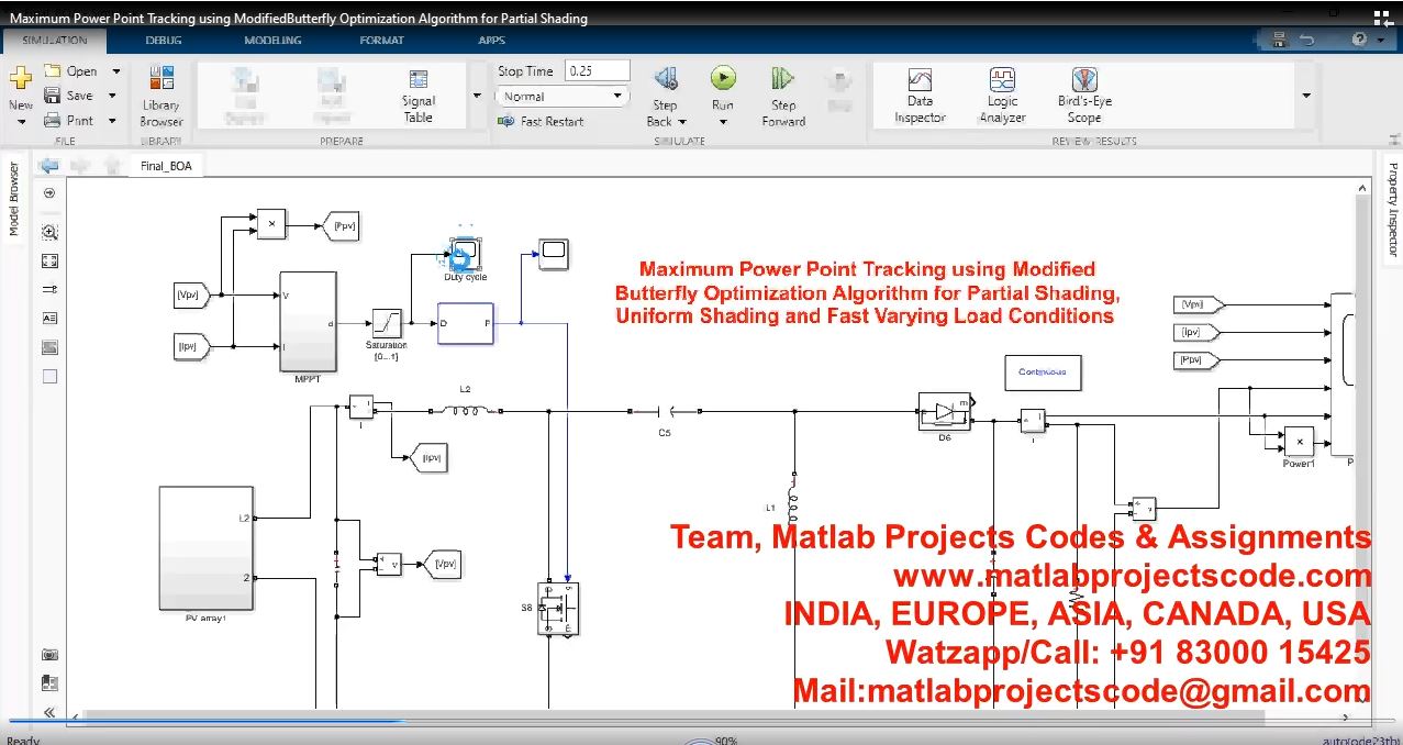 Maximum Power Point Tracking Using | MATLAB Project