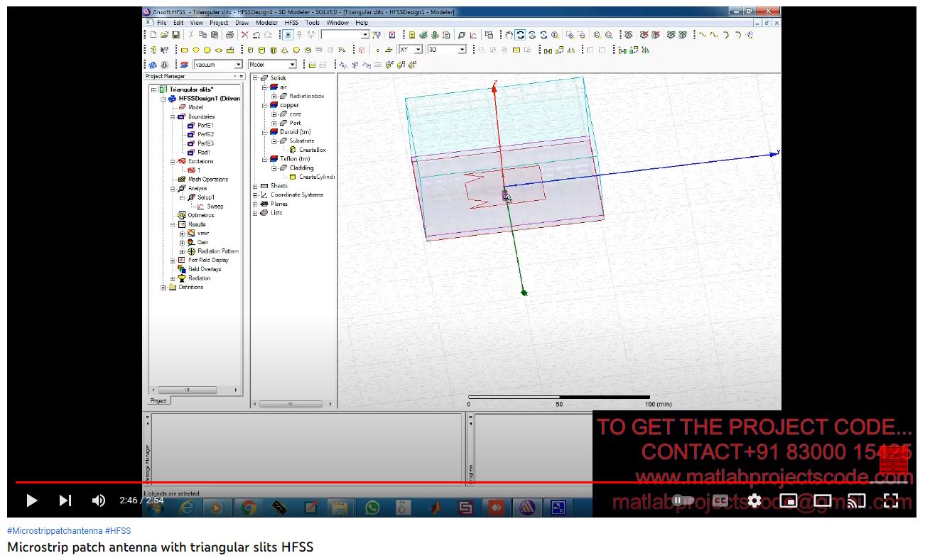 Microstrip Patch Antenna with Triangular | MATLAB Project