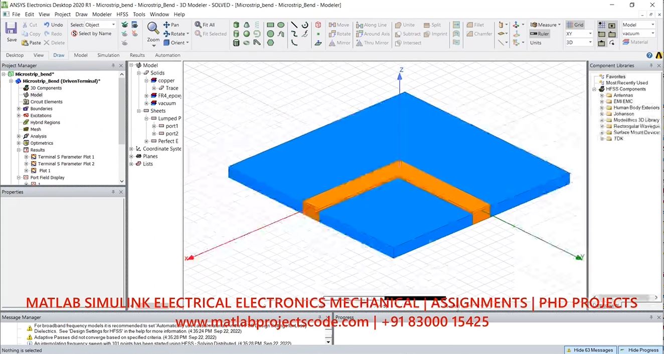Microstrip Bend Antenna Using Ansys Hfss - Antenna In Hfss - Antenna Designing Example project simulation thumbnail for Electromagnetics and RF Engineering