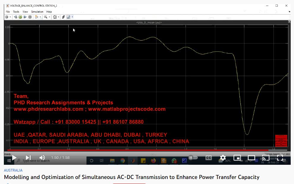 Modelling and Optimization of Simultaneous AC-DC Transmission to Enhance Power Transfer Capacity of the Existing Transmission Line project simulation thumbnail for Electrical Engineering