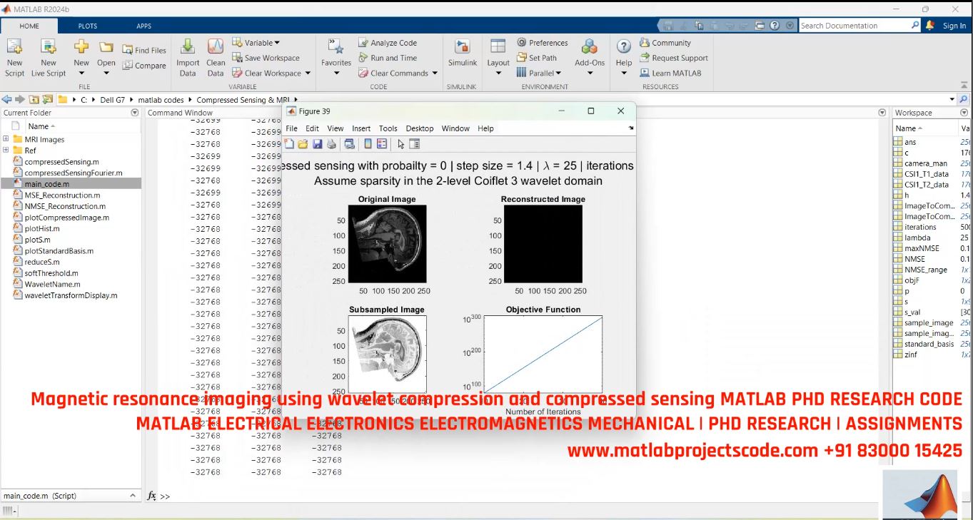 Mri Image Reconstruction With Wavelet Compression Compressed Sensing - Matlab Code For Phd Research project thumbnail image