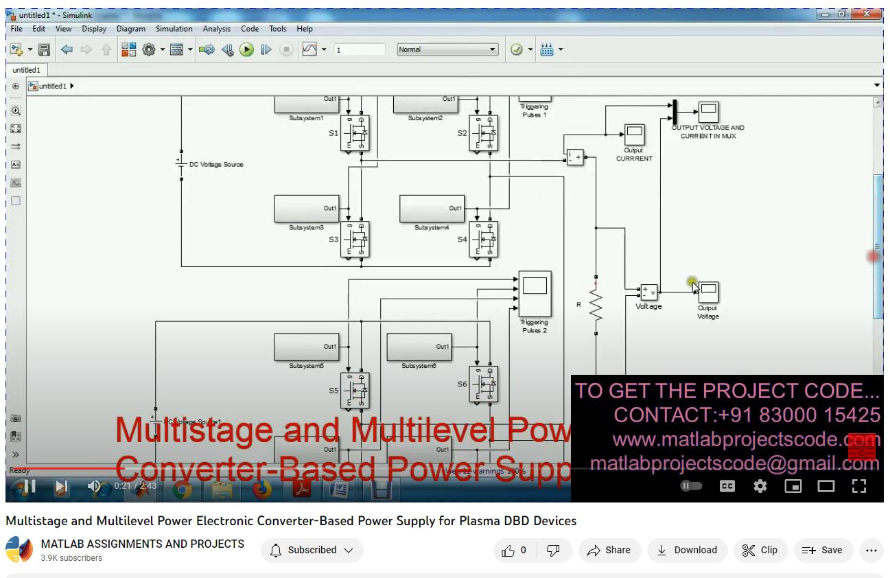 Multi-Stage And Multi-Level Power | MATLAB Project