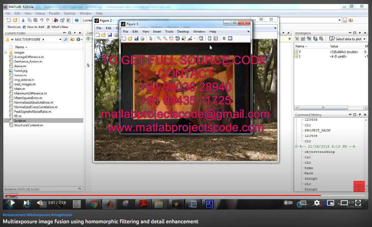 Multiexposure Image Fusion using Homomorphic Filtering and Detail Enhancement project simulation thumbnail for Communication Systems Engineering