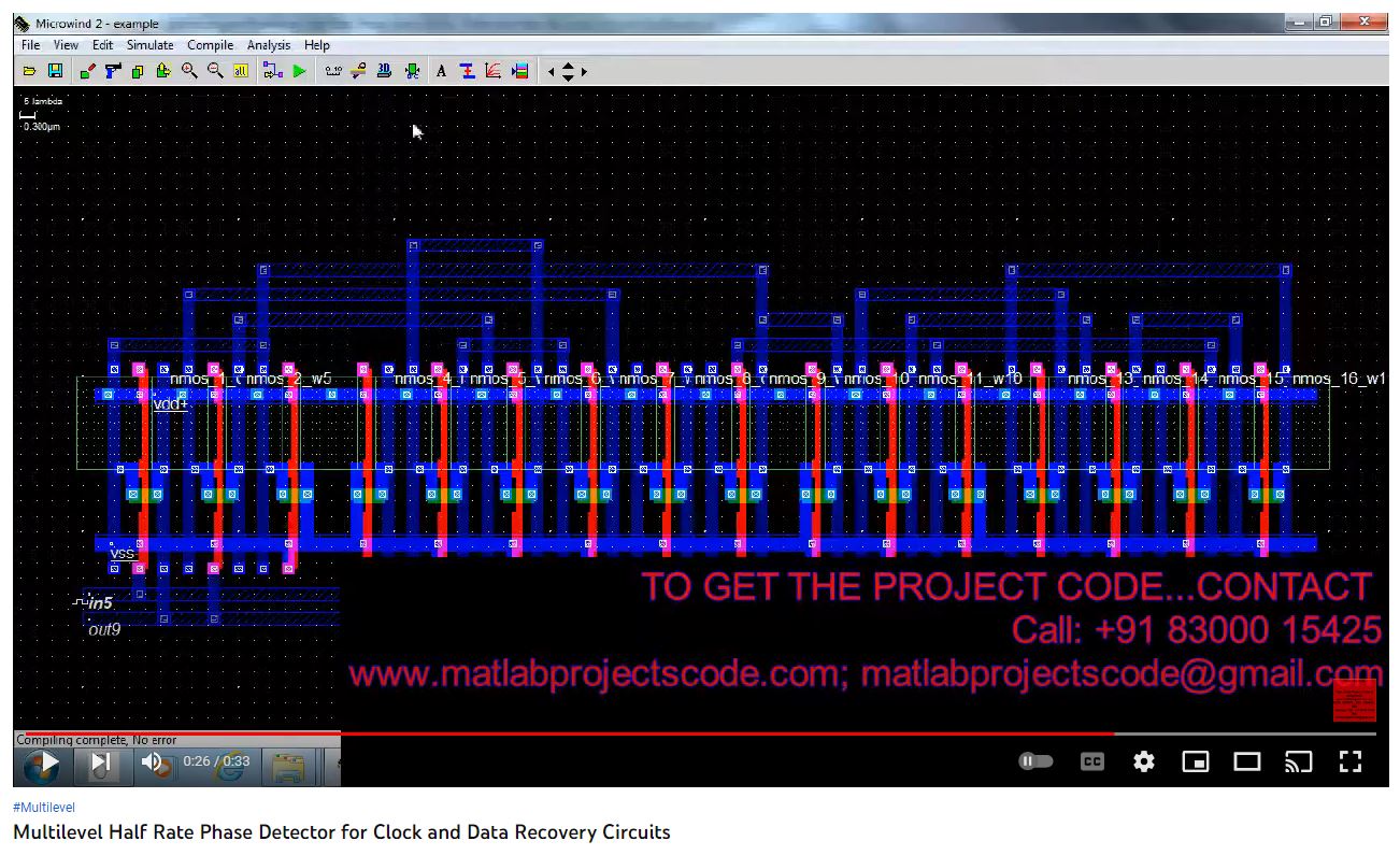 Multilevel Half Rate Phase Detector for Clock and Data Recovery Circuits project simulation thumbnail for Power Electronics Engineering