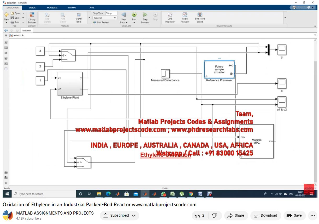 Oxidation Of Ethylene In An Industrial Packed-Bed Reactor project simulation thumbnail for Electrical Engineering