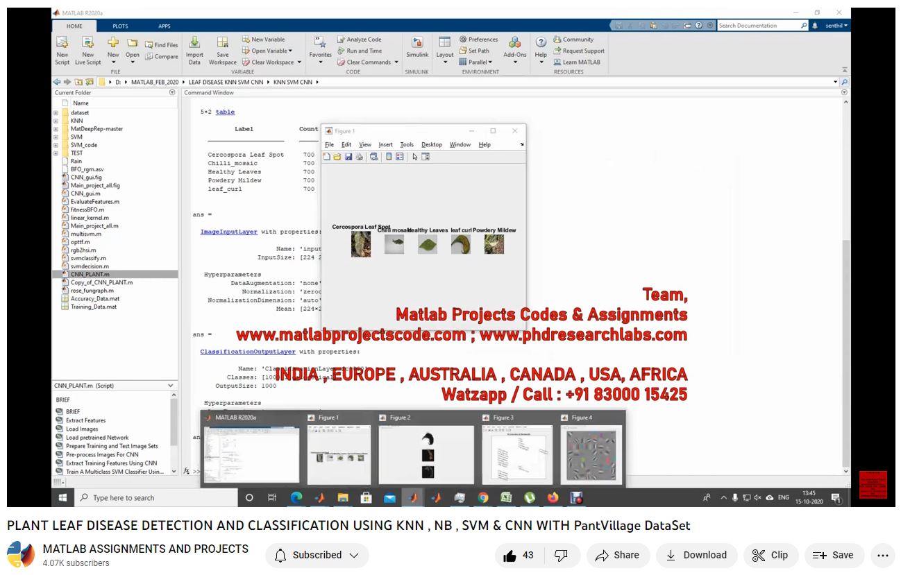 Plant Leaf Disease Detection And Classification Using Knn Nb Svm Cnn With Pantvillage Dataset-Matlab Simulink-Electrical Assignments-Projects-Phd Research project thumbnail image