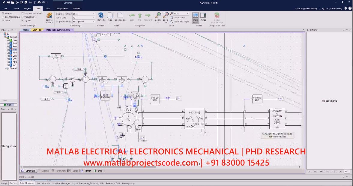 Pscad Simulation Of Frequency Control Of Parallel Generators project simulation thumbnail for Control Systems Engineering