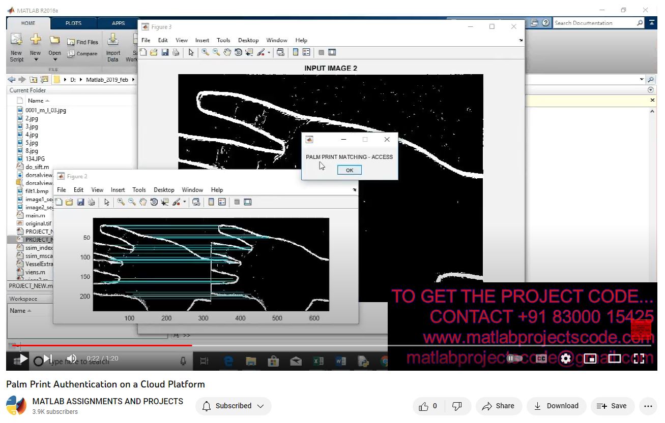 Palm Print Authentication On A Cloud Platform project simulation thumbnail for Signal Processing and AI Engineering