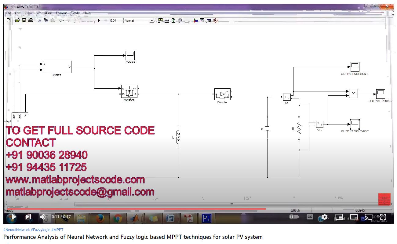 Performance Analysis of Neural Network and Fuzzy Logic based MPPT Techniques for Solar PV System project simulation thumbnail for Electromagnetics and RF Engineering