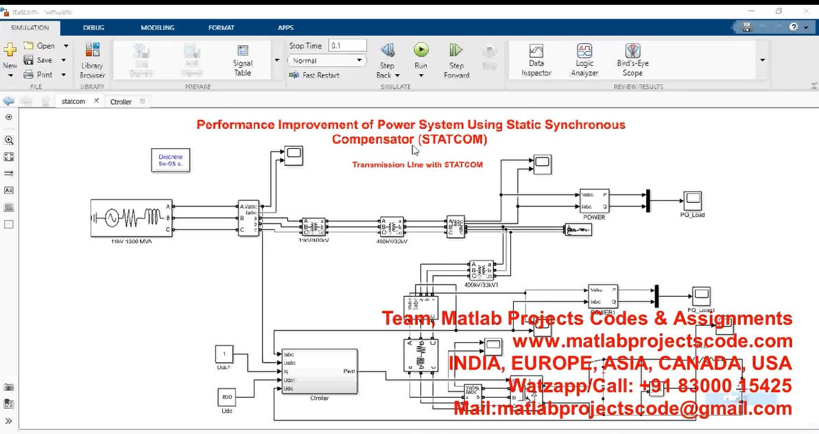 Performance Improvement Of Power System Using Static Synchronous Compensator Statcom project thumbnail image