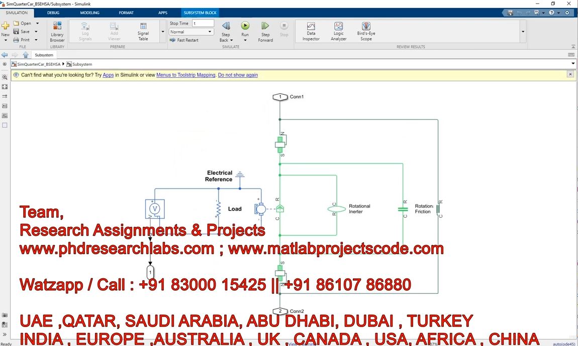 Quarter Car Simulation Modelling Matlab Simscape Quarter Car Model Simscape Quarter Car project simulation thumbnail for Electrical Engineering