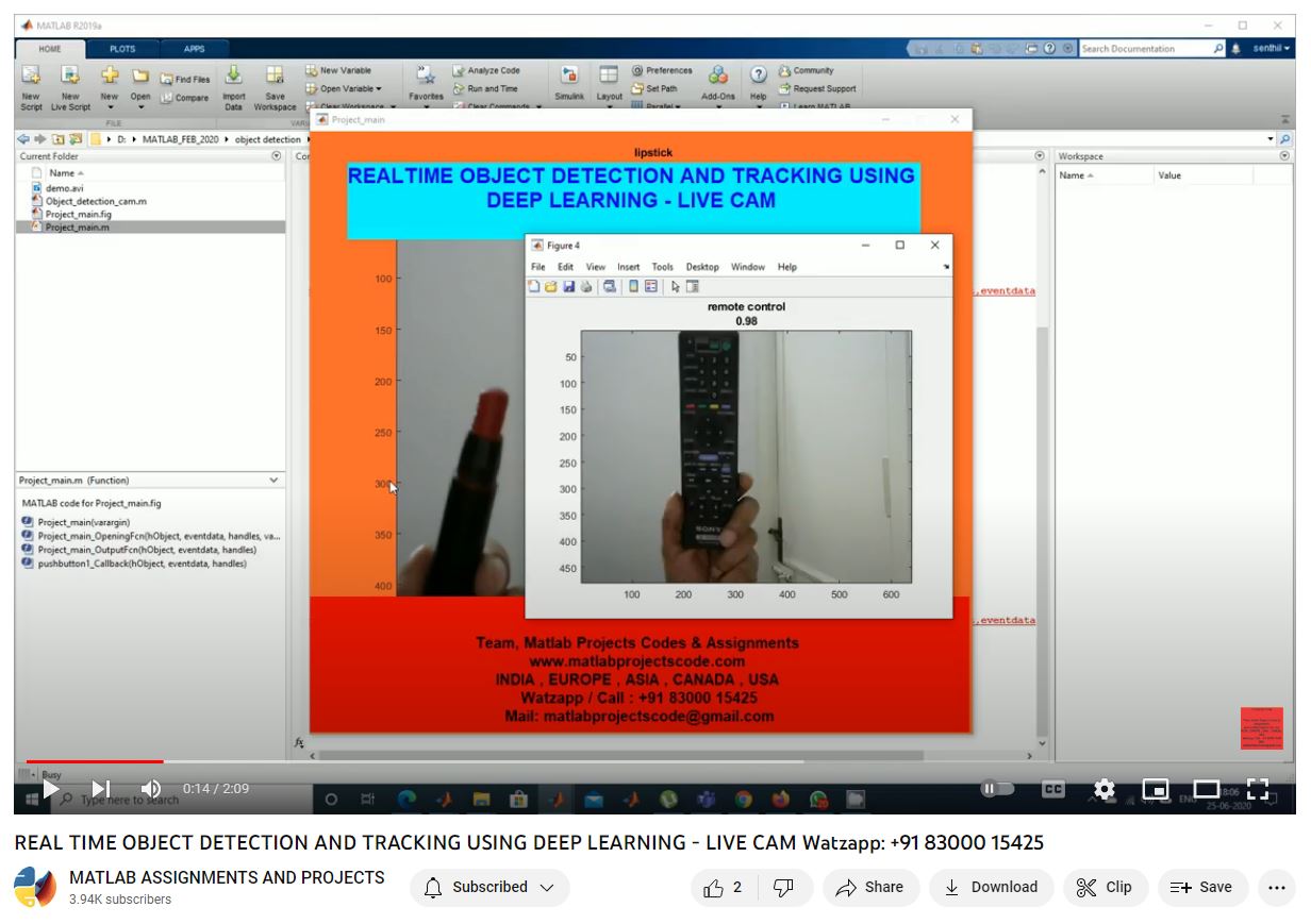 Real Time Object Detection And Tracking Using Deep Learning - Live Cam project simulation thumbnail for Control Systems Engineering