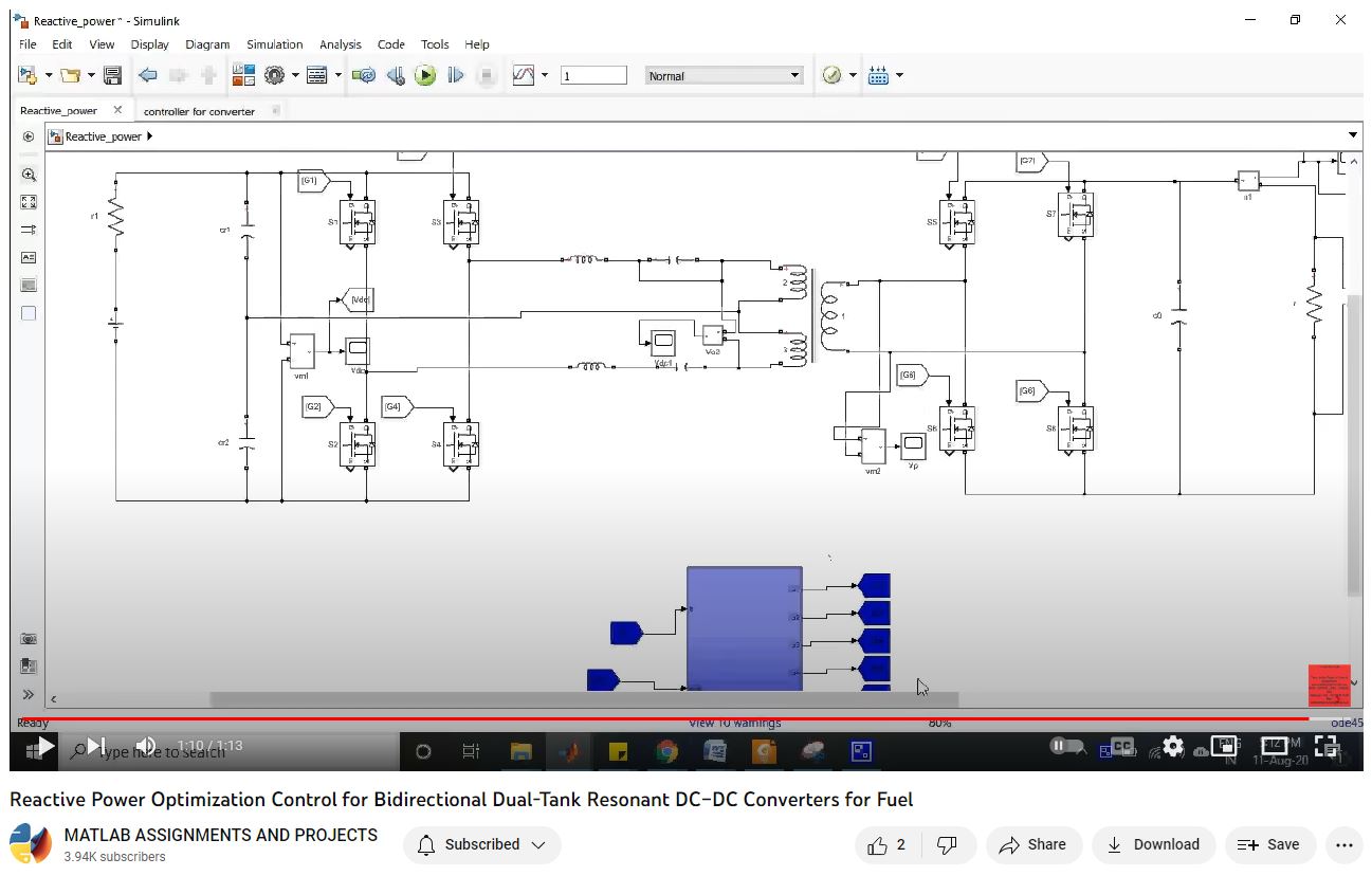 Reactive Power Optimization Control For | MATLAB Project