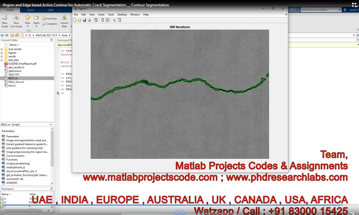 Region And Edge Based Active Contour For Automatic Crack Segmentation __ Contour Segmentation project simulation thumbnail for Signal Processing and AI Engineering
