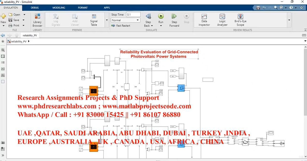 Reliability Evaluation And Improvement Of High Level Grid Integrated Pv Systems _ Simulink _ Pv project simulation thumbnail for Renewable Energy Engineering