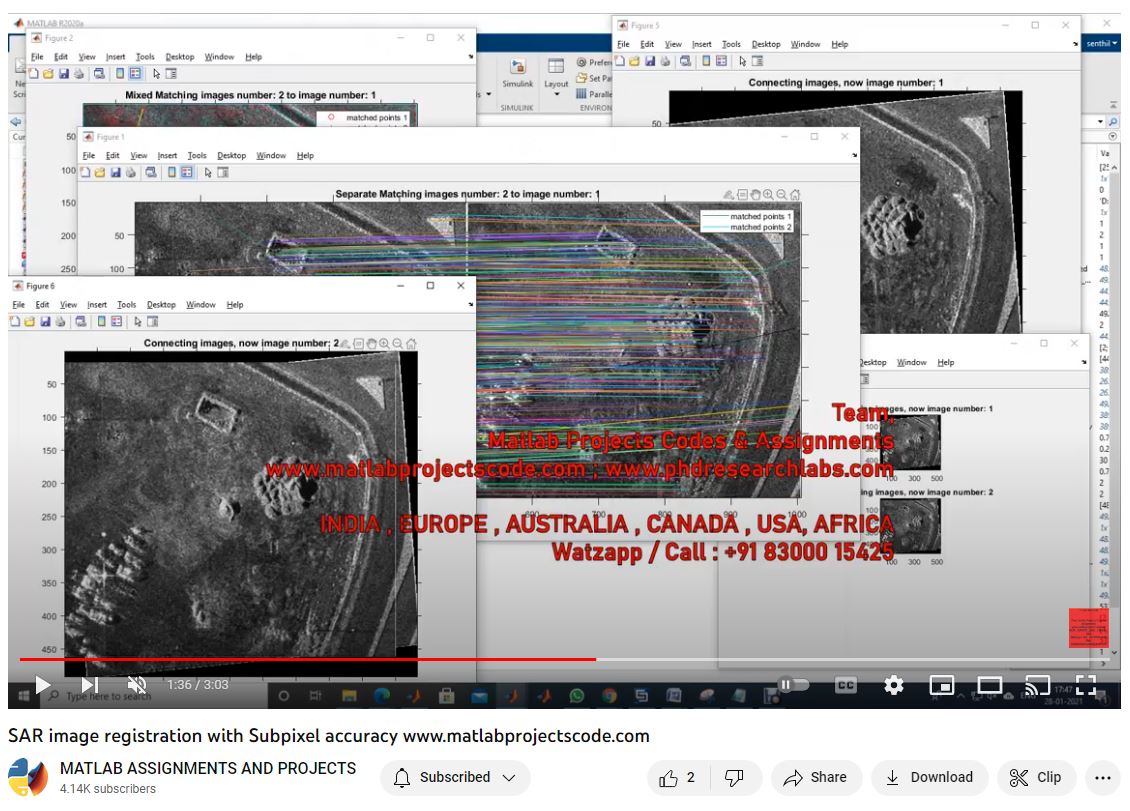 Sar Image Registration With Subpixel Accuracy project simulation thumbnail for Signal Processing and AI Engineering