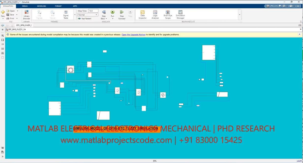 Simulink Model Of Dfig Dtc Fuzzy Simulation project simulation thumbnail for Renewable Energy Engineering