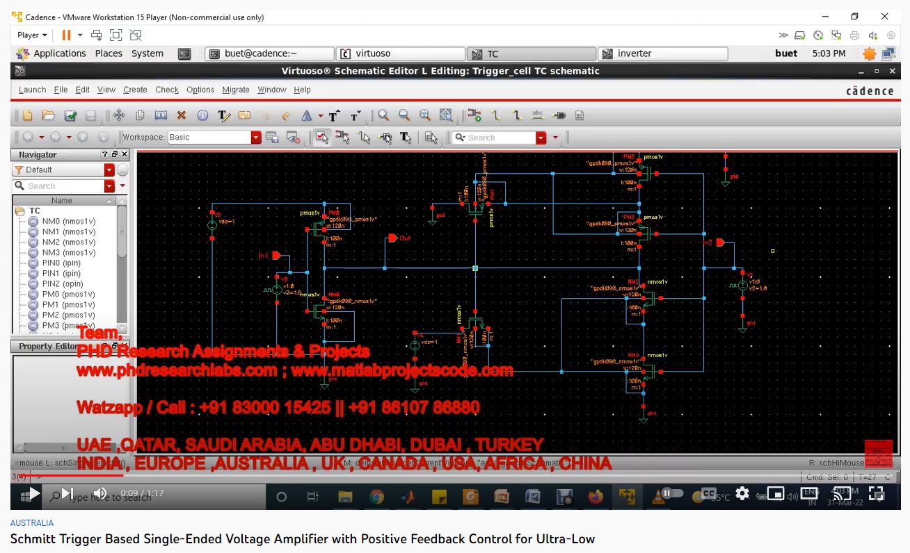 Schmitt Trigger based Single-Ended Voltage Amplifier with Positive Feedback Control for Ultra-Low-Voltage Supplies project simulation thumbnail for Control Systems Engineering