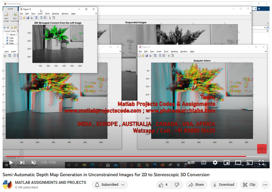 Semi-Automatic Depth Map Generation In Unconstrained Images For 2D To Stereoscopic 3D Conversion project simulation thumbnail for Mechanical, EV and Mechatronics Engineering