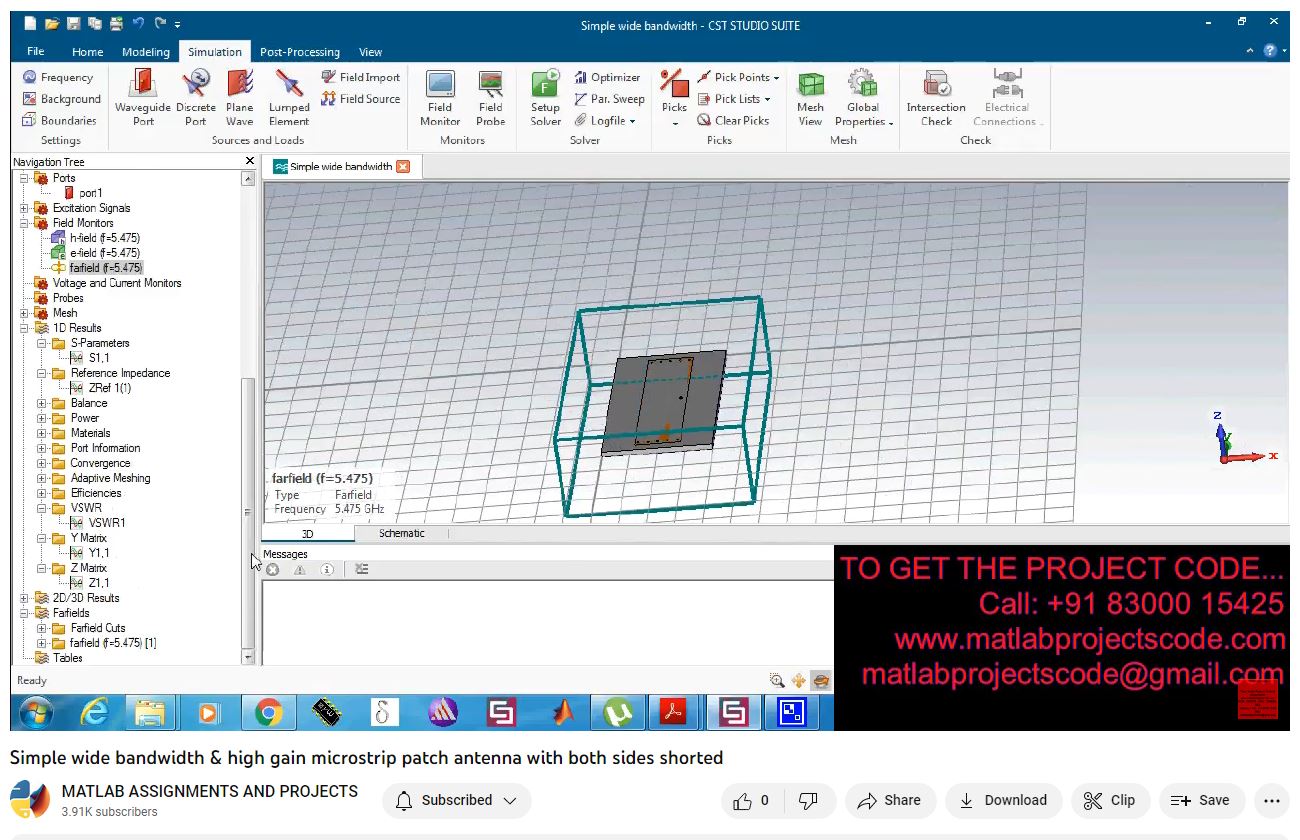 Simple Wide Bandwidth High Gain Microstrip Patch Antenna With Both Sides Shorted project thumbnail image