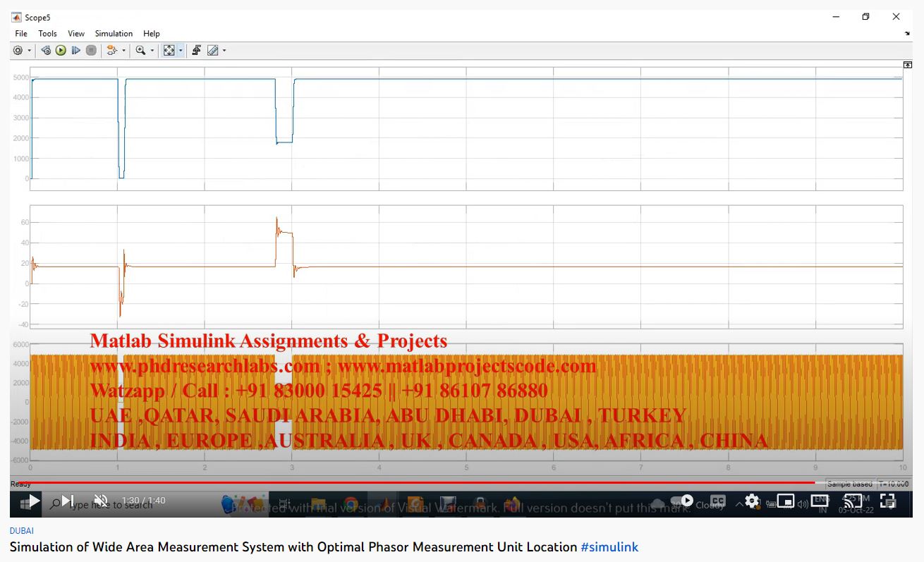 Simulation of Wide Area Measurement System with Optimal Phasor Measurement Unit Location project simulation thumbnail for Electrical Engineering