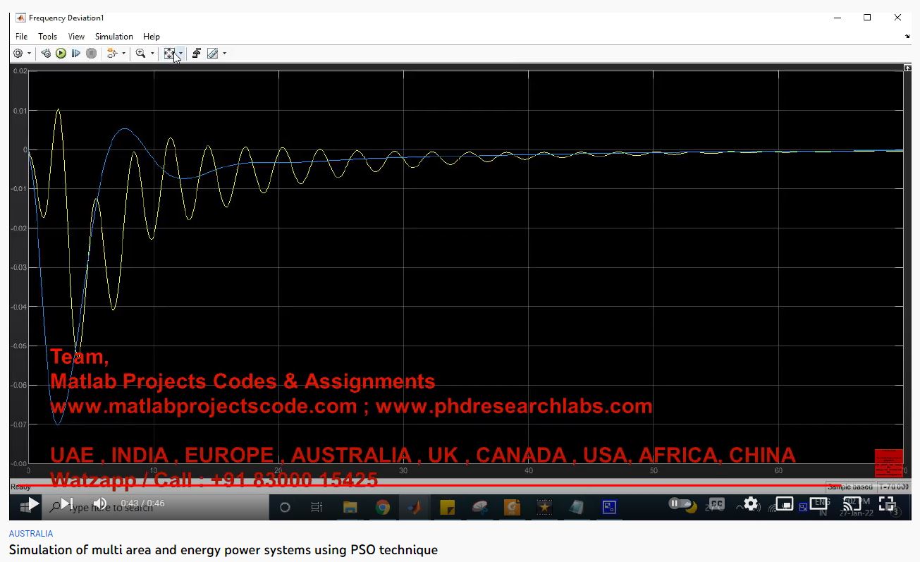 Simulation of Multi Area and Energy Power Systems using PSO Technique project simulation thumbnail for Electrical Engineering