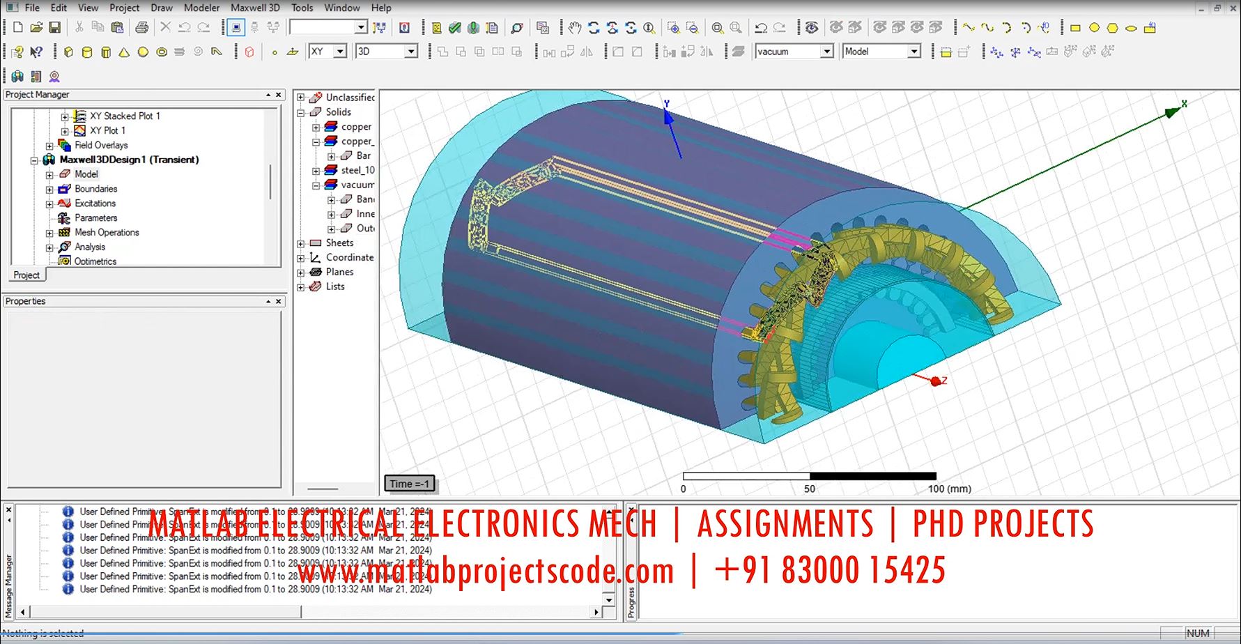 Single Phase Core Type Transformer - Electrical Simulation - Ansys Maxwell project simulation thumbnail for Electromagnetics and RF Engineering