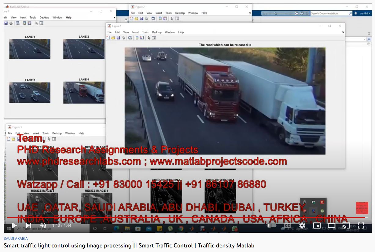 Smart Traffic Light Control using Image | MATLAB Project