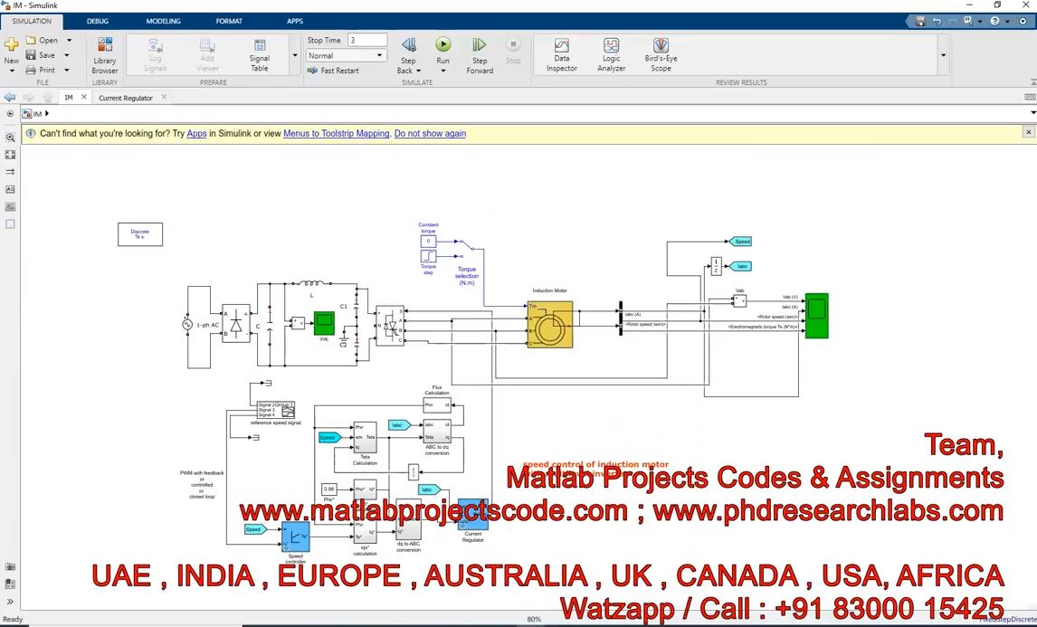 Speed Control Of Induction Motor With Multilevel Inverter __ Induction Motor __ Matlab Simulink project simulation thumbnail for Mechanical, EV and Mechatronics Engineering