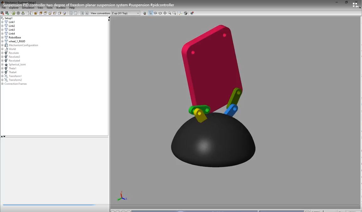 Suspension Pid Controller Two Degree Of Freedom Planar Suspension System project simulation thumbnail for Mechanical, EV and Mechatronics Engineering