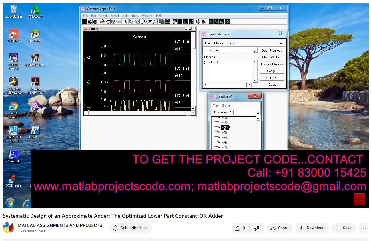 Systematic Design Of An Approximate Adder _ The Optimized Lower Part Constant Or Adder project simulation thumbnail for Renewable Energy Engineering