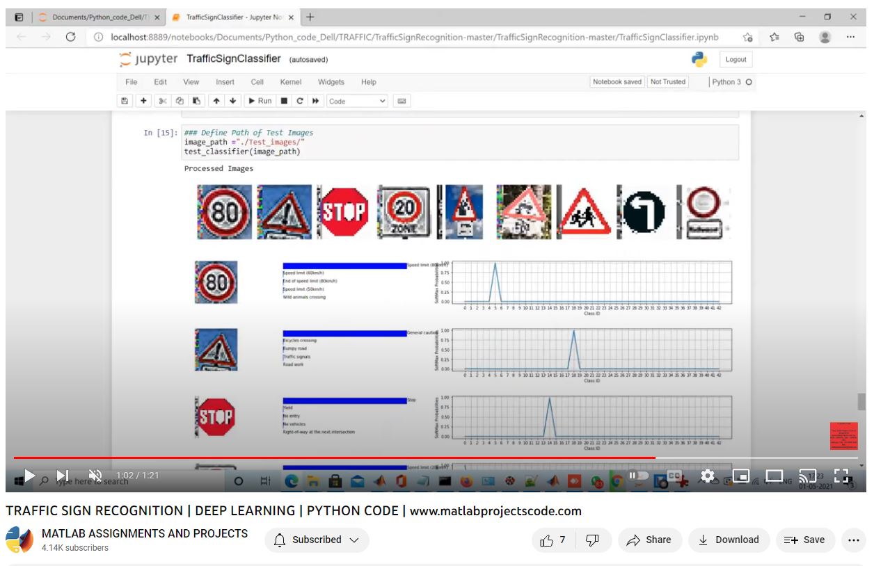 Traffic Sign Recognition _ Deep Learning _ Python Code project simulation thumbnail for Signal Processing and AI Engineering