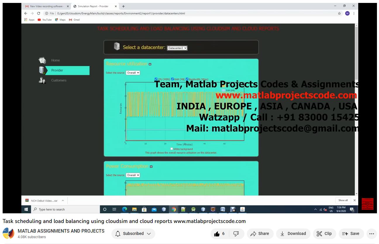 Task Scheduling And Load Balancing Using | MATLAB Project