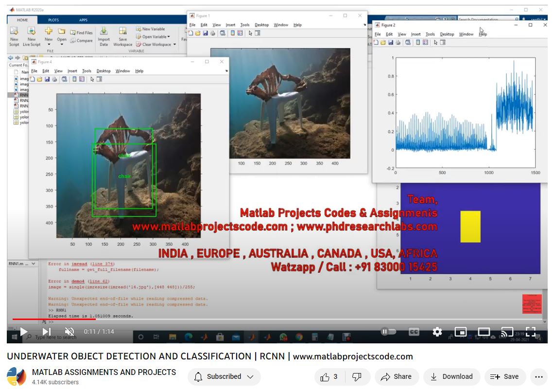 Underwater Object Detection And Classification _ Rcnn project simulation thumbnail for Signal Processing and AI Engineering
