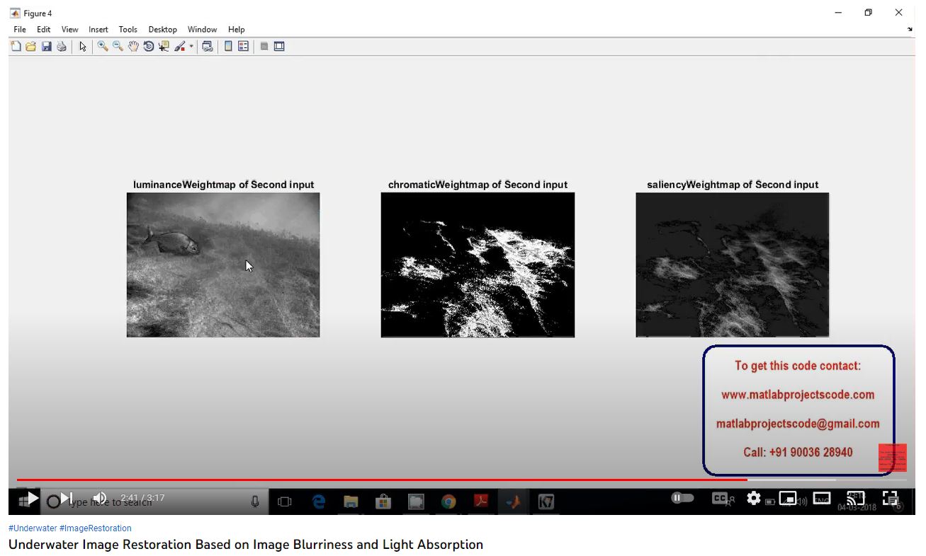 Underwater Image Restoration based on Image Blurriness and Light Absorption project simulation thumbnail for Signal Processing and AI Engineering