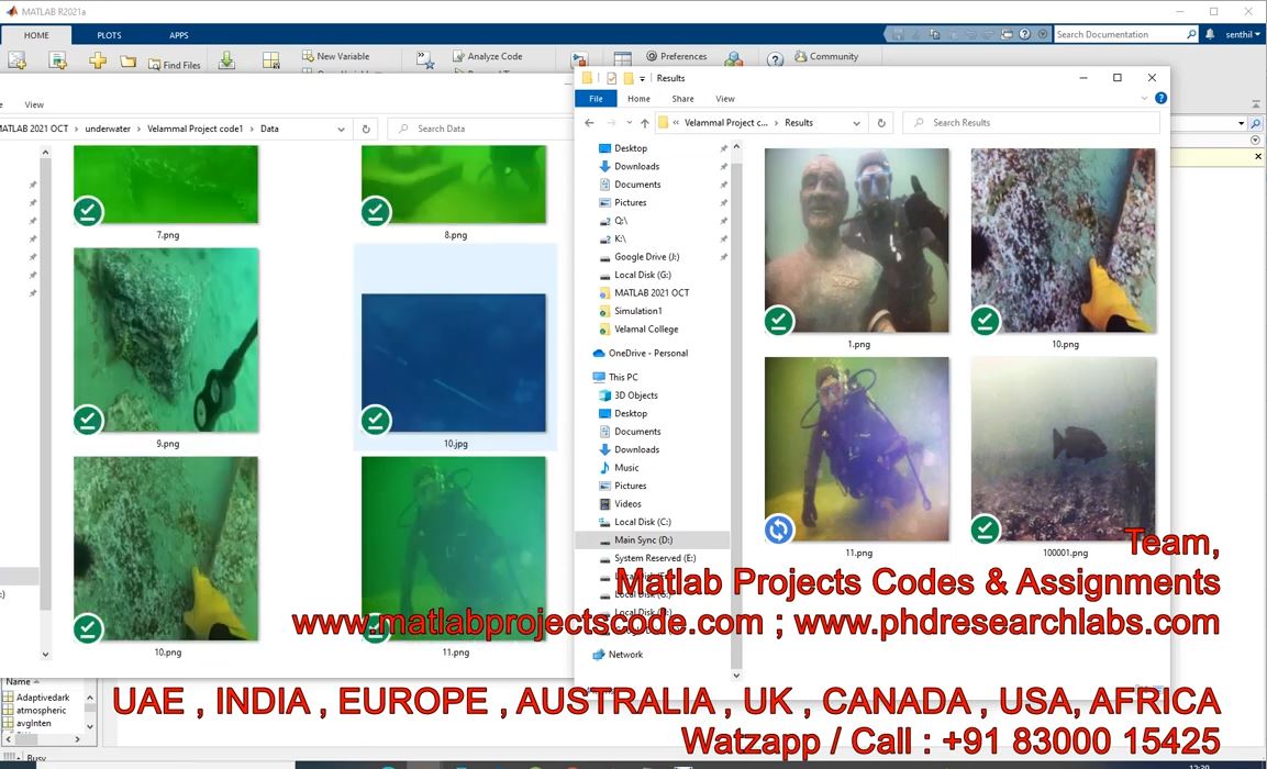 Underwater Image Enhancement Using Matlab Image Processing For Different Images With Perfect Results project simulation thumbnail for Signal Processing and AI Engineering