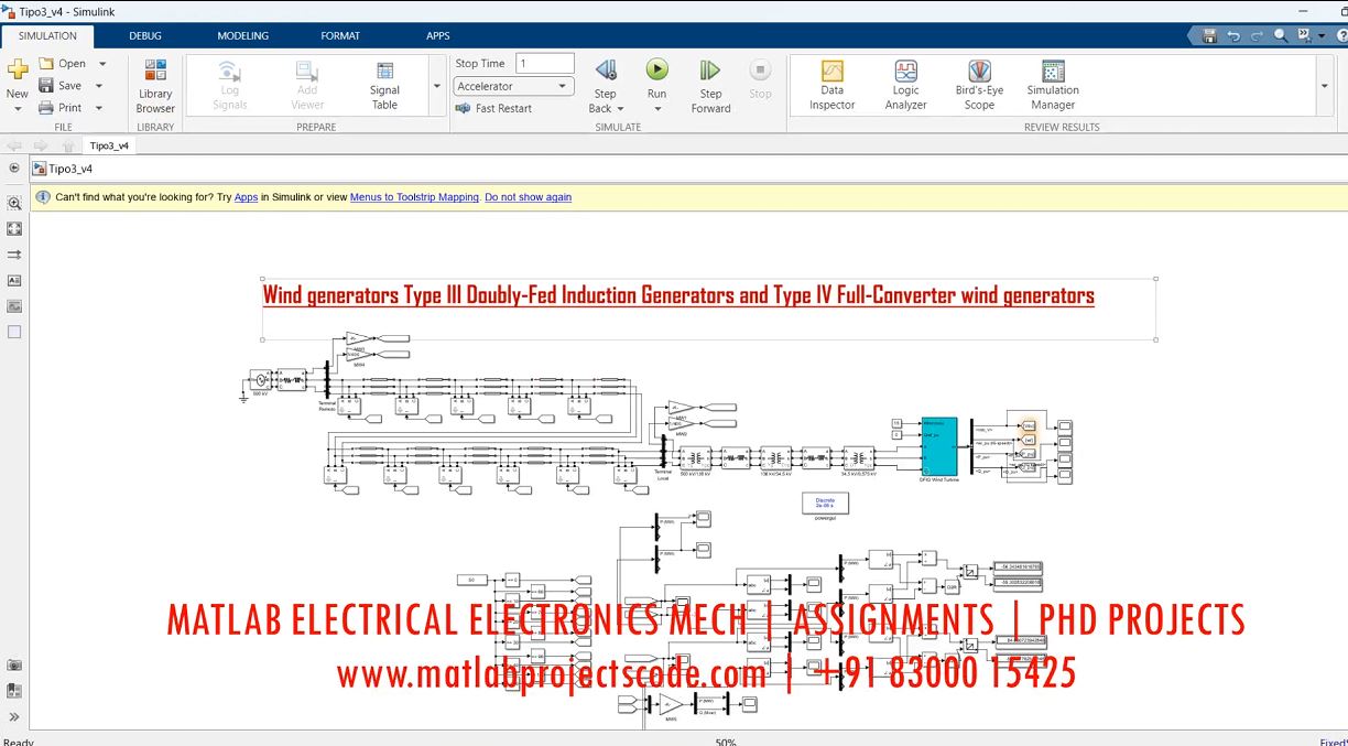 Wind Generators Type Iii Doubly-Fed Induction Generators And Type Iv Full-Converter Wind Generators project simulation thumbnail for Renewable Energy Engineering