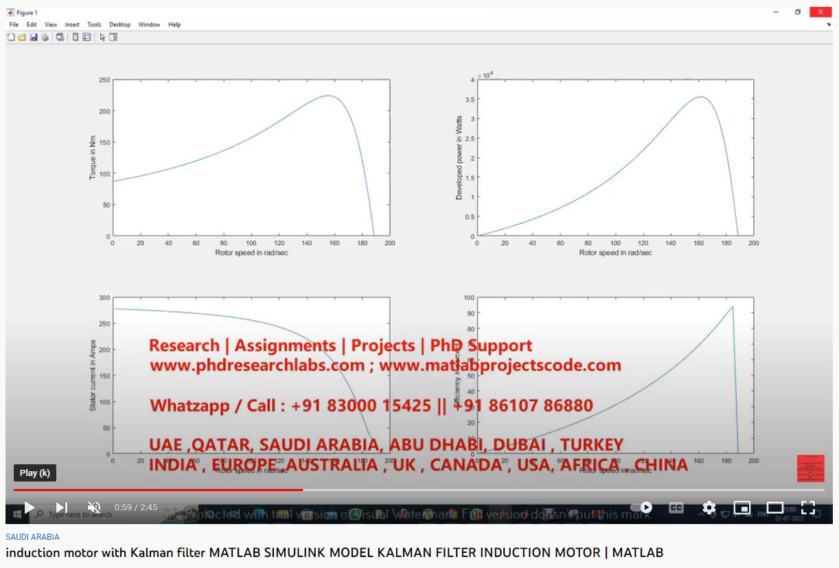 Induction Motor with Kalman Filter- MATLAB SIMULINK MODEL KALMAN FILTER INDUCTION MOTOR-MATLAB SIMULINK Assignments project simulation thumbnail for Communication Systems Engineering