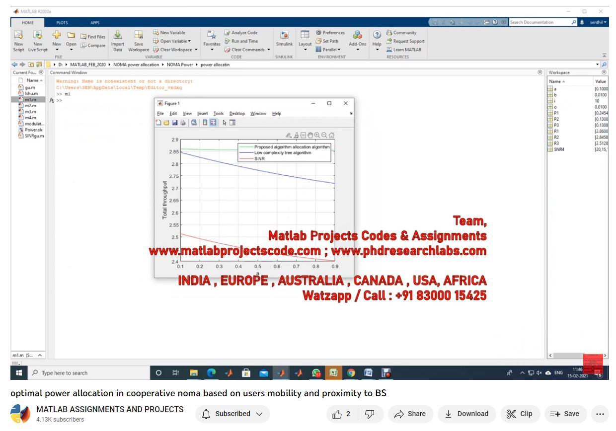 Optimal Power Allocation In Cooperative Noma Based On Users Mobility And Proximity To Bs project simulation thumbnail for Renewable Energy Engineering