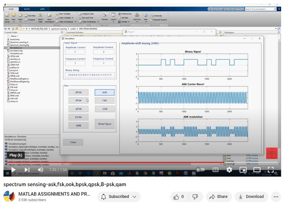 Spectrum Sensing-Ask Fsk Ook Bpsk Qpsk 8-Psk Qam project thumbnail image