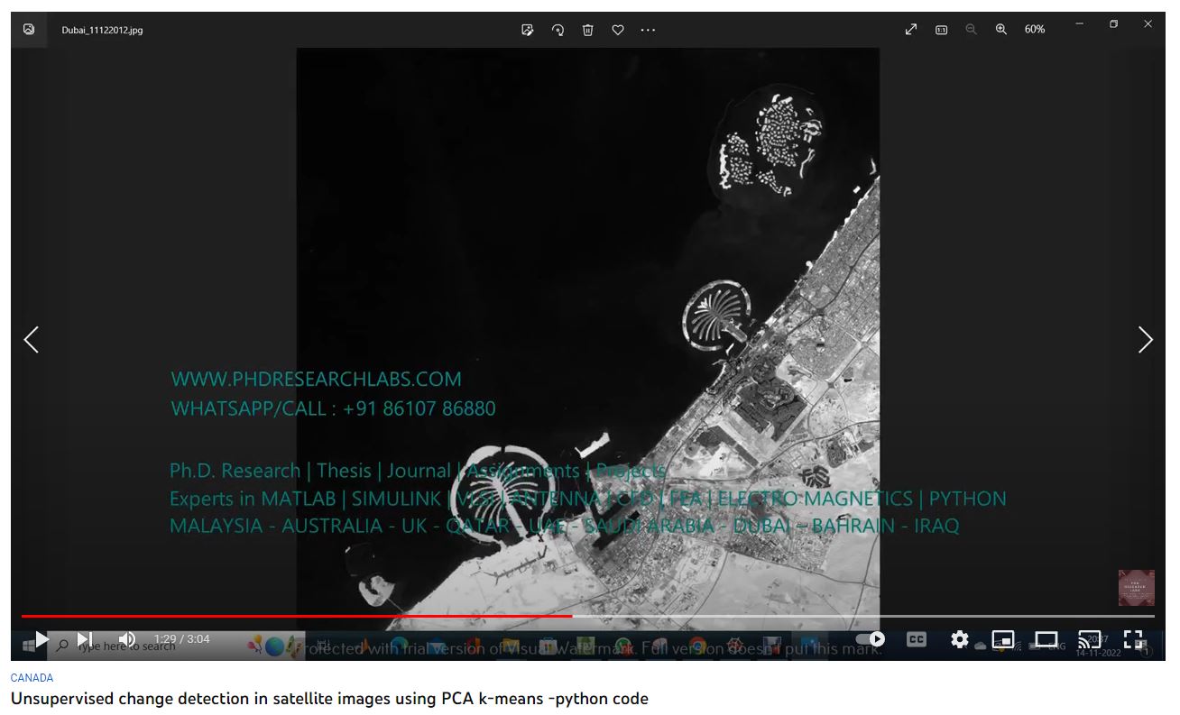 Unsupervised-Change-Detection-in-Satellite-Images-using-PCA-K-Means-Python-Code project simulation thumbnail for Signal Processing and AI Engineering